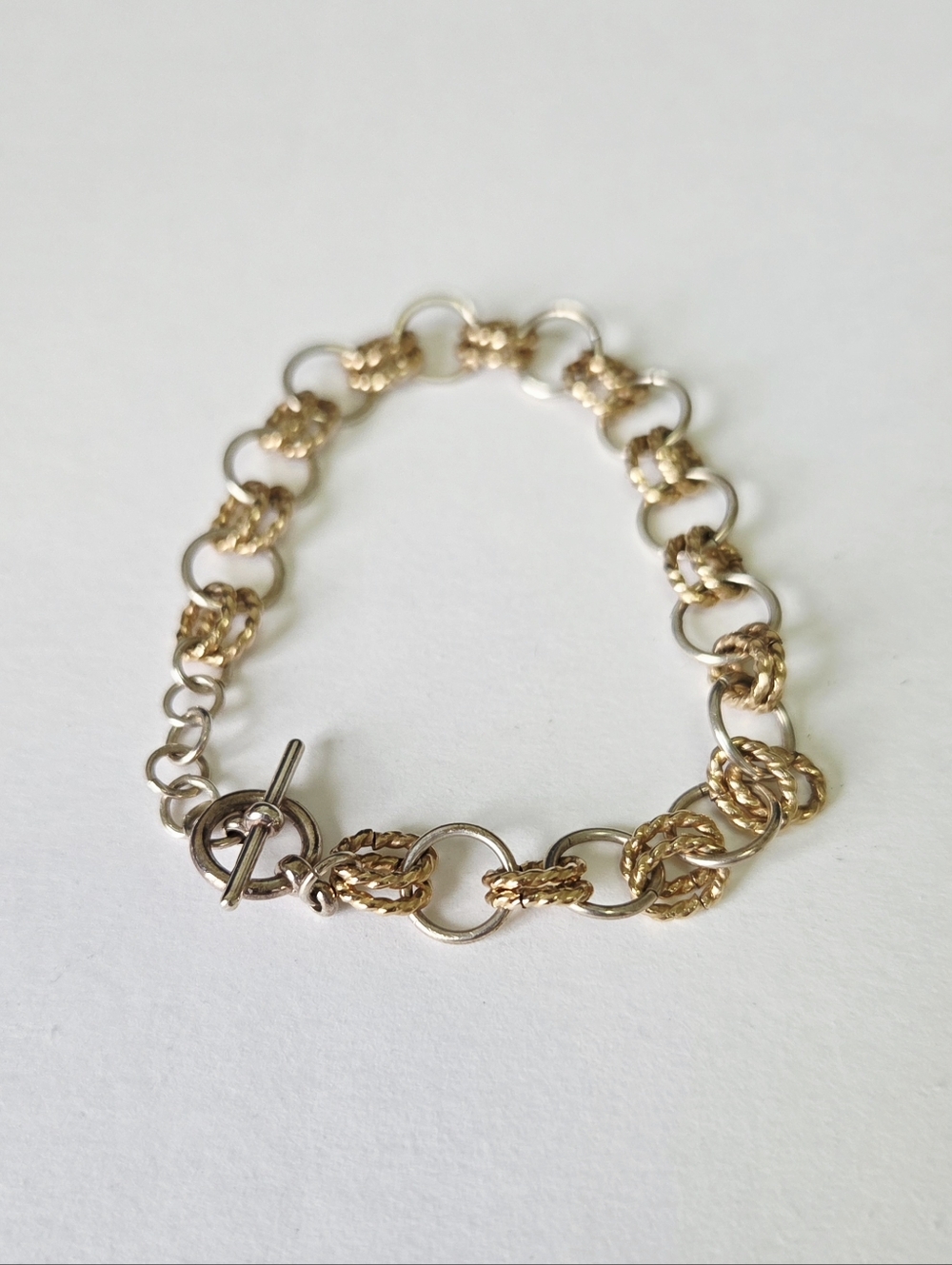 Two Tone Link Bracelet